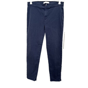 Lila‎ Ryan Women's 10 Slate Blue Chino Ankle Pants Normcore Timeless Classic